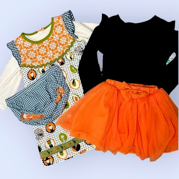 Matilda Jane+ Halloween, Thanksgiving, Fall 5pc Mix-n-Match Bundle Dress Tops - Picture 9 of 9